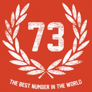 best number in the world sheldon logo seventy three