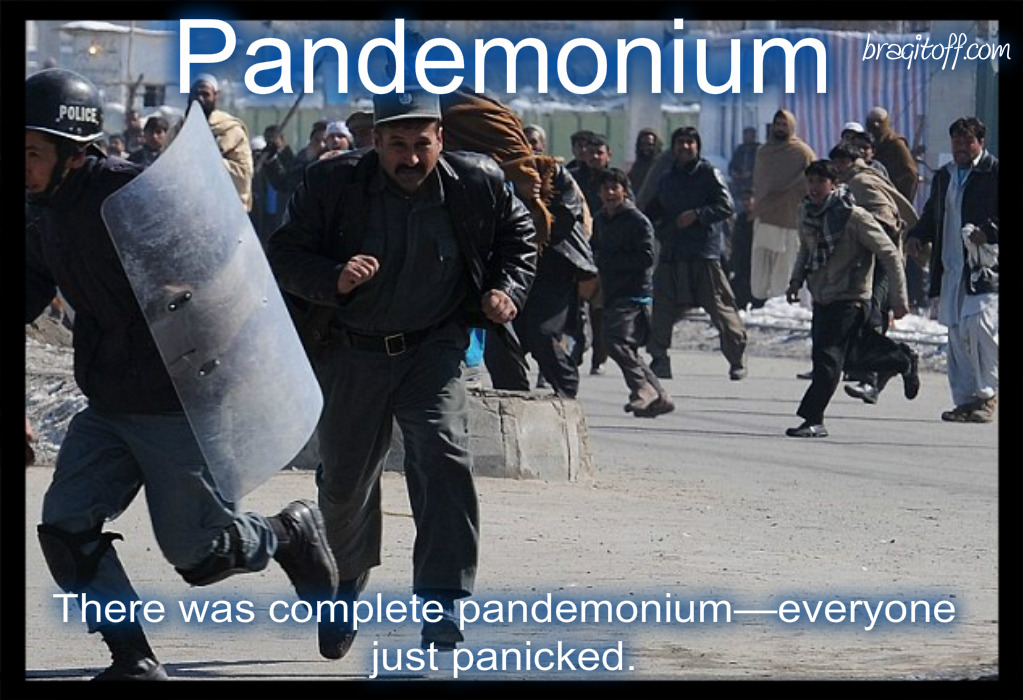 image sentence: There was complete pandemonium-everyone just panicked.