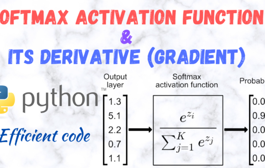 softmax activation function machine learning neural network gradient implementation python