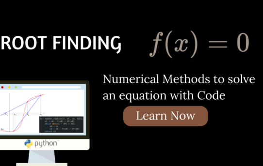 numerical methods for root finding thumbnail for youtube and blog post